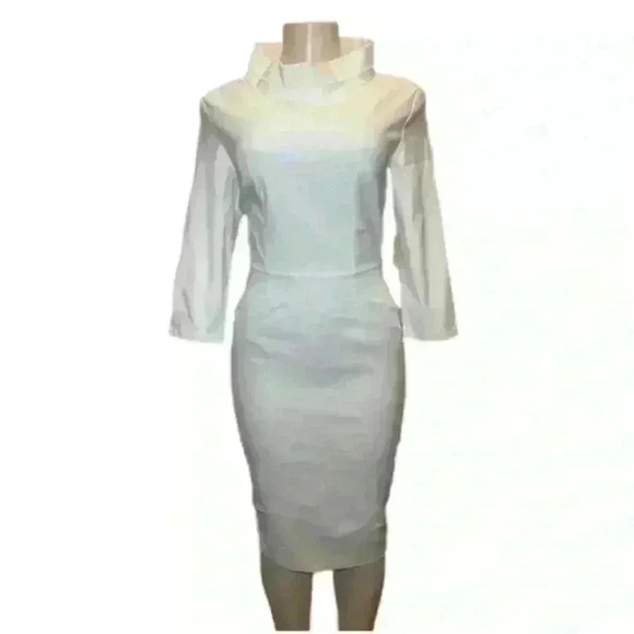 NWT MUXXN Women's 1950s Elegant Collar 3/4 Sleeve Evening Cocktail Dress Size M - Picture 2 of 7